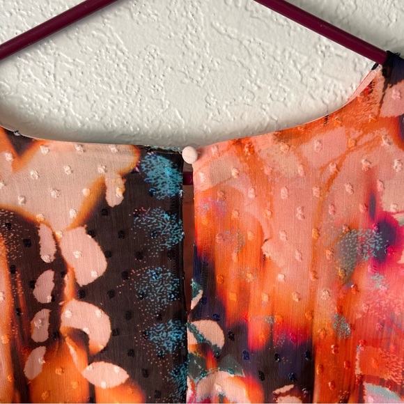 Torrid Top Women's 1X Clip Dot Blouse Bufferfly Watercolor Fairy Ethereal - Picture 7 of 7